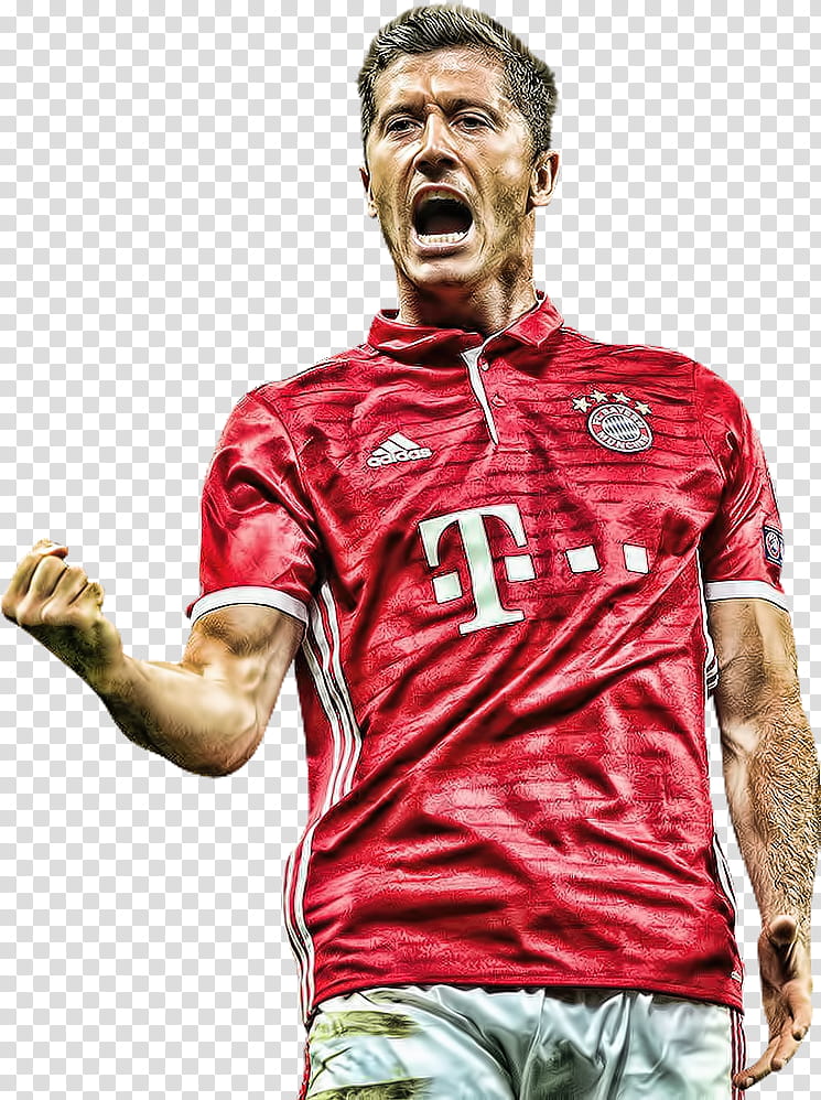 Robert Lewandowski topaz transparent background PNG clipart.