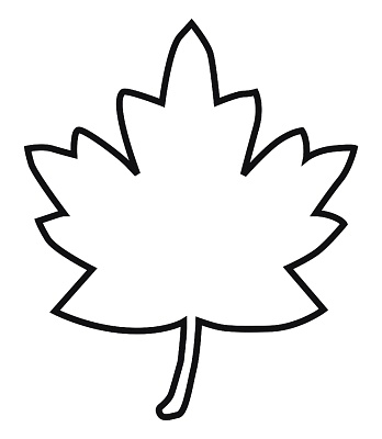 Maple Leaf Clipart Black And White.