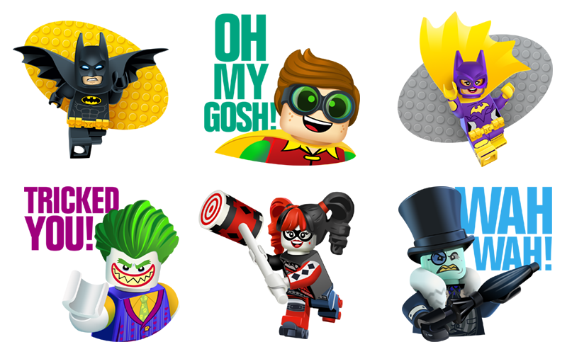 Official \'The LEGO® Batman Movie\' Sticker Pack • Iconfactory.