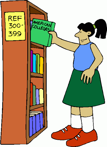 Library At School Clipart.