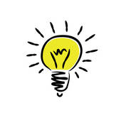 Thinking Light Bulb Clip Art.