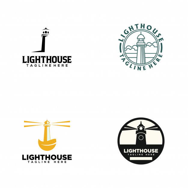 Lighthouse logo Vector.