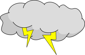 Cloud lightning clipart.