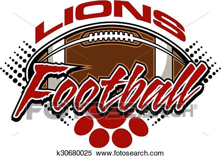 Lions football Clipart.