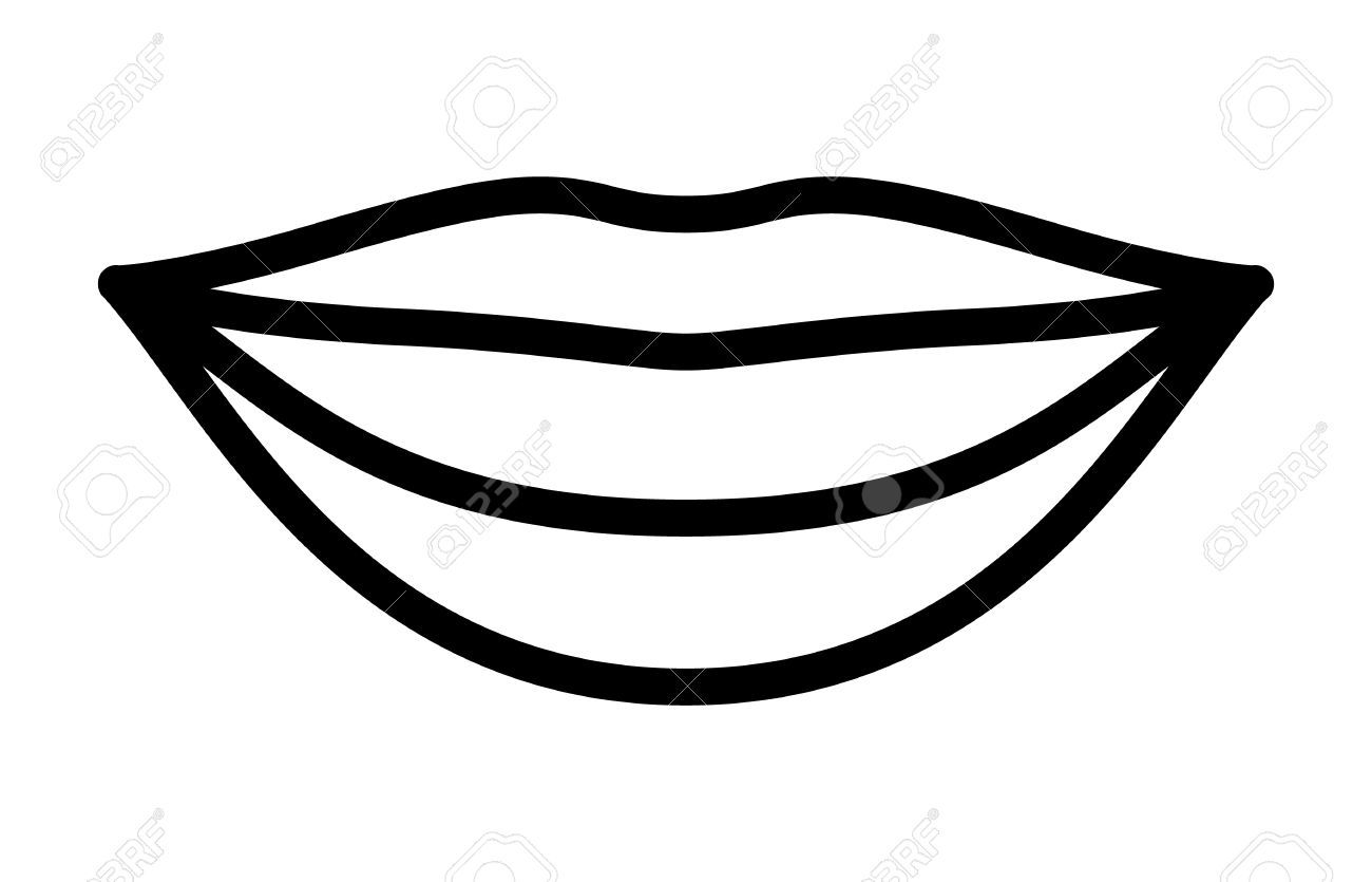 Lip clipart black and white 3 » Clipart Portal.