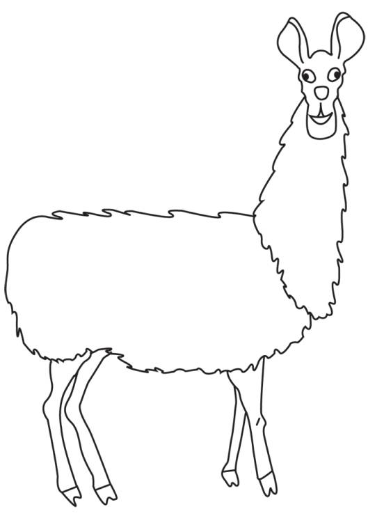 Free Llama Black And White Clipart, Download Free Clip Art.