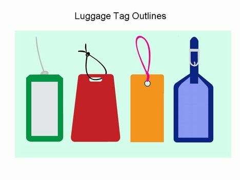 luggage tag clip art.