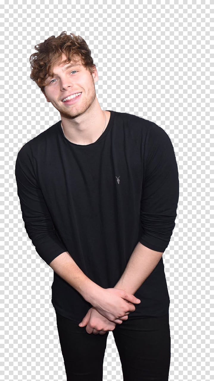 Luke Hemmings, man wearing black crew.