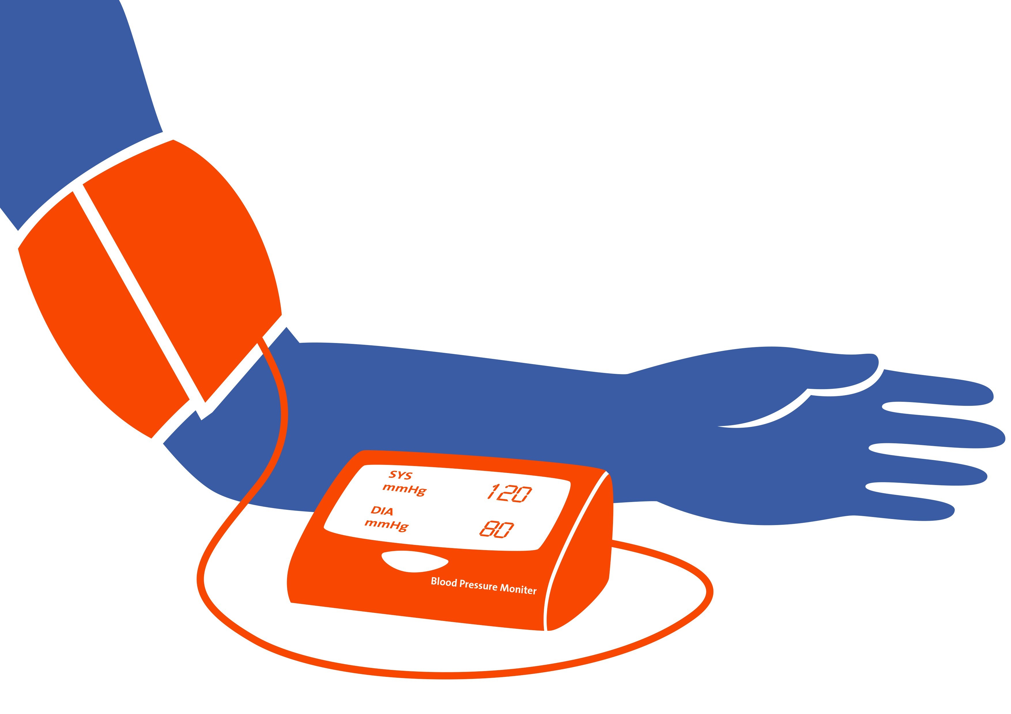 Diastolic Pressure Clip Art.