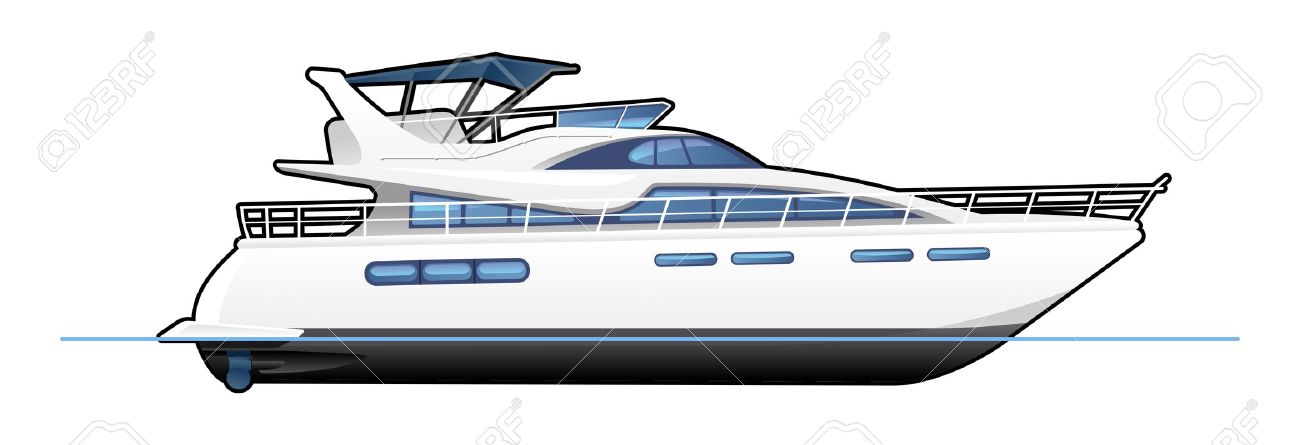 Yacht clipart.