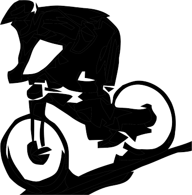 Mountain Bike Silhouette Clip Art.