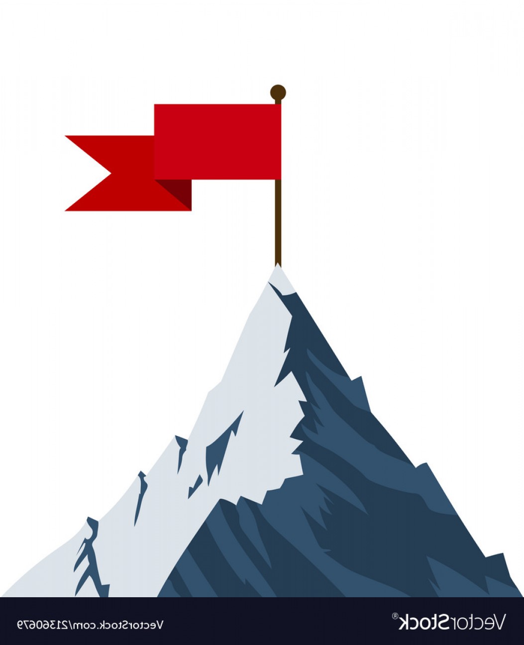 Mountain Peak Vector Art.