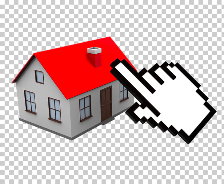 Computer mouse Cursor Pointer , Finger Mouse House PNG.