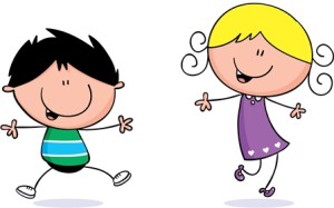 Kids movement clipart.