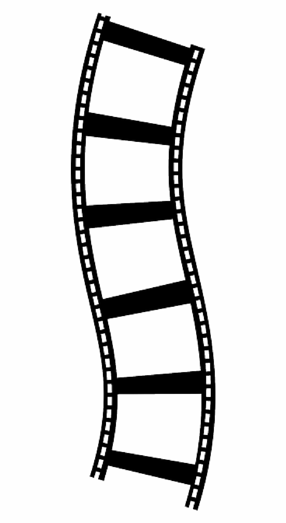 Movie Reel Showing Post Clipart.