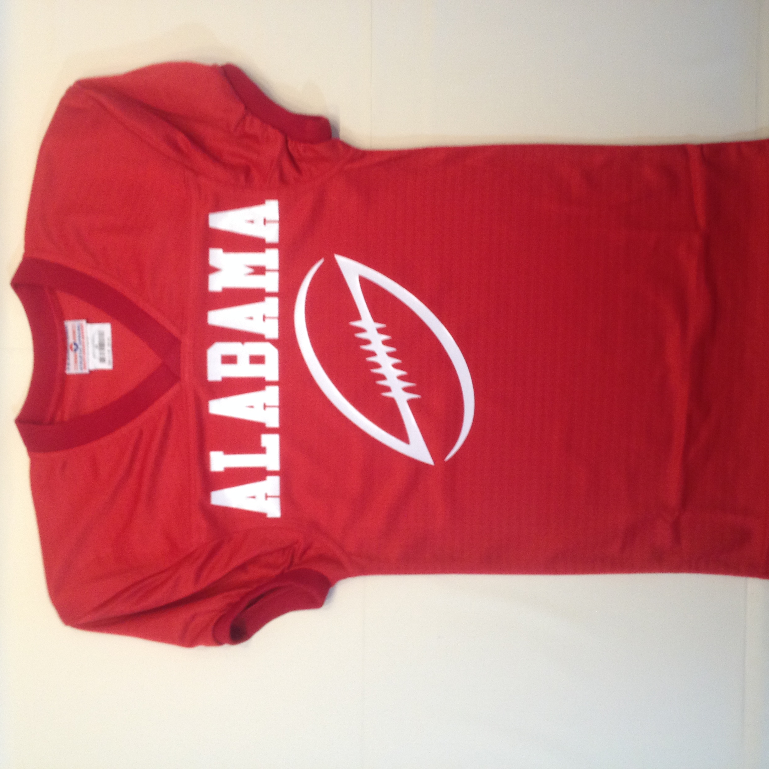 Alabama #crimson red custom #football jersey with cool modern.