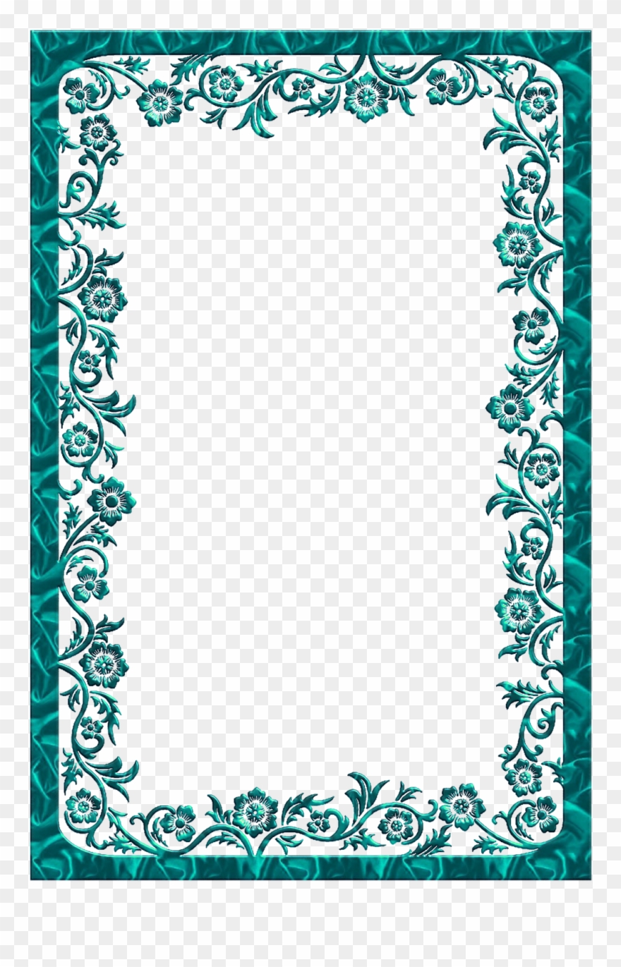 Arabesco Moldura Azul Png Clipart (#1265712).