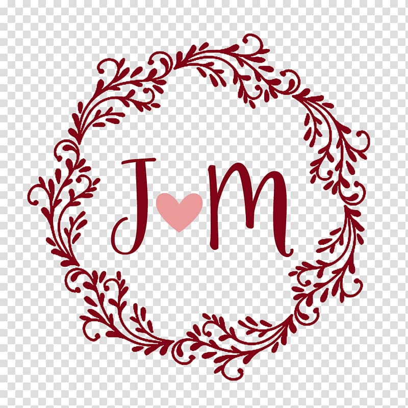 Marriage Monogram Convite Wedding, noivos transparent.