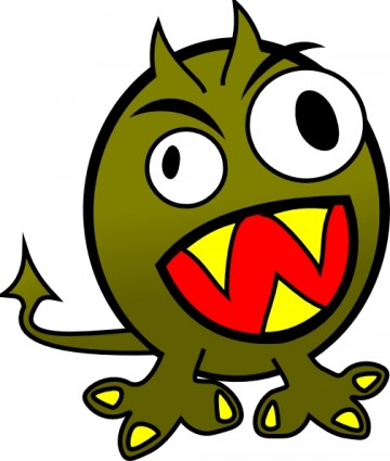 Dancing monster clipart.