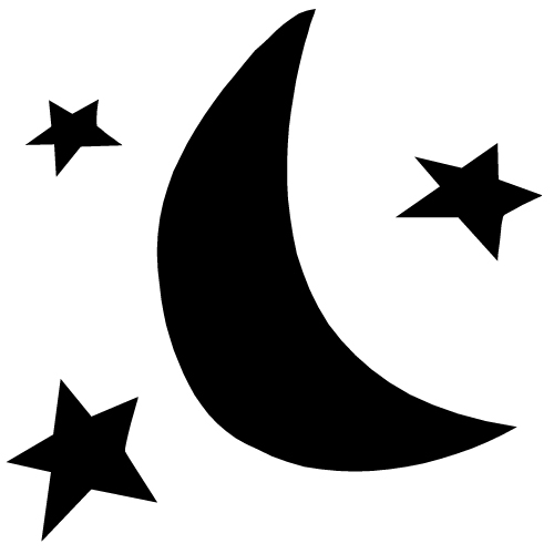 Moon And Stars Clipart.