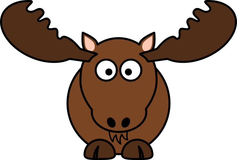 Free Clipart: Cartoon Moose.