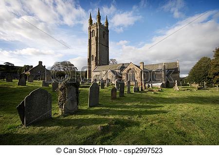 Stock Photos of St Pancras Widecombe in the Moor Dartmoor.