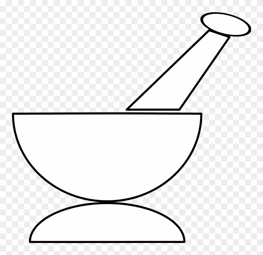 Free Vector Mortar And Pestle Clip Art.