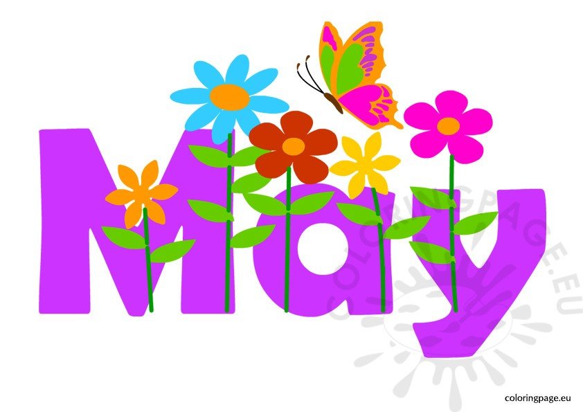 Month of May clipart.