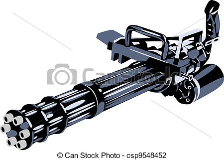 Clipart Machine Gun.