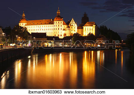 Stock Photo of "Schloss Neuburg castle, Neuburg an der Donau.