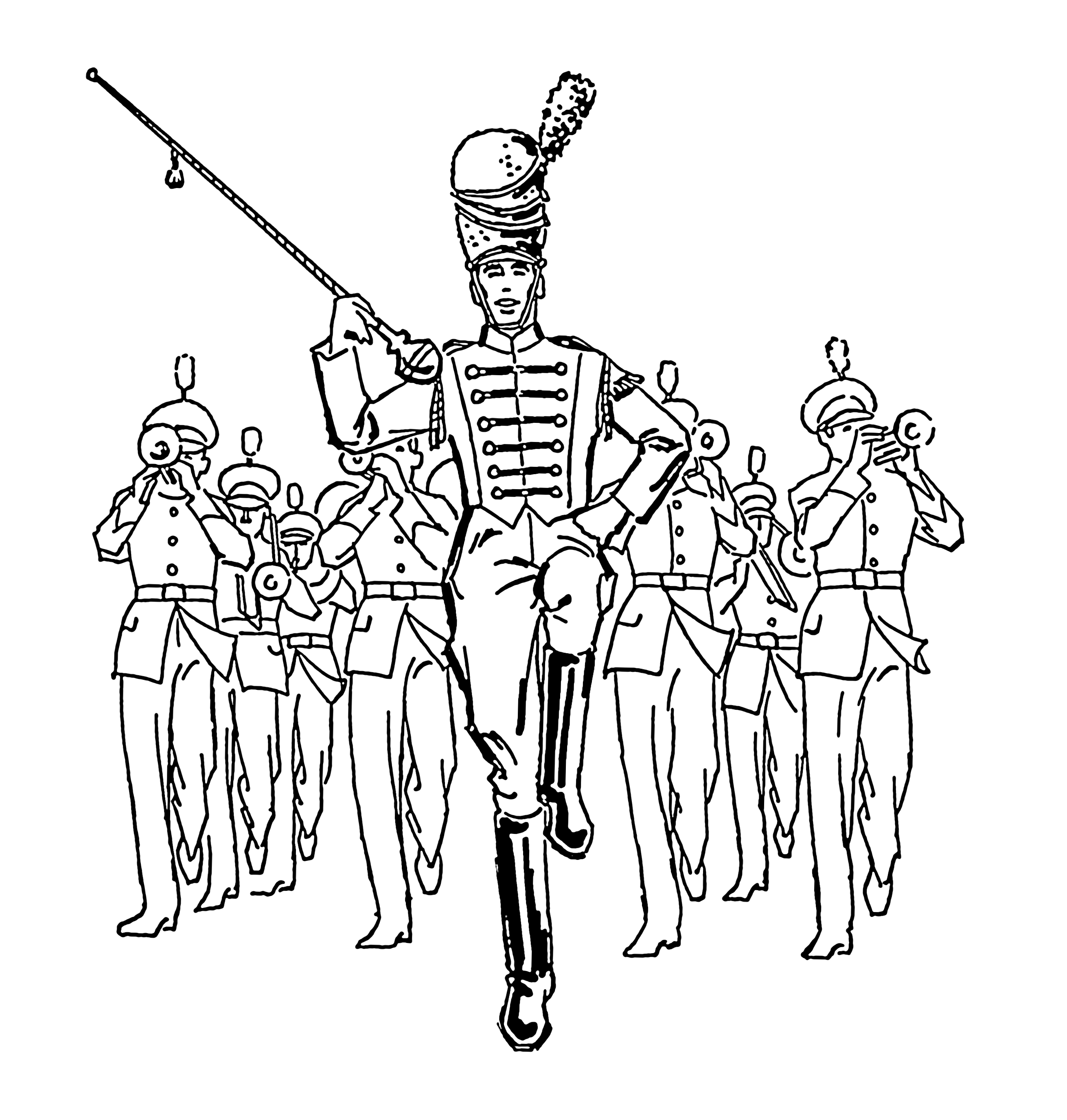 Drum Major Clipart Free.