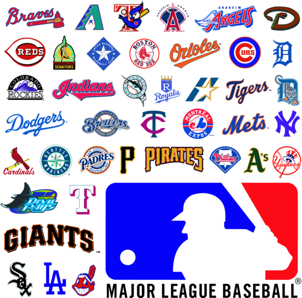 Major League Baseball Logos (PSD).