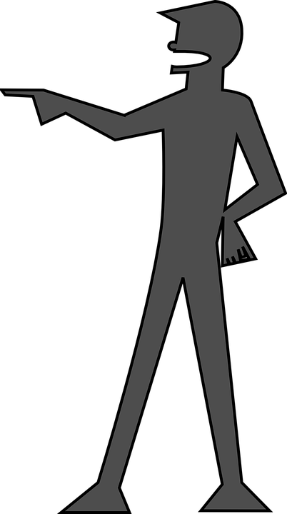 Free vector graphic: Man, You, Silhouette, Pointing.