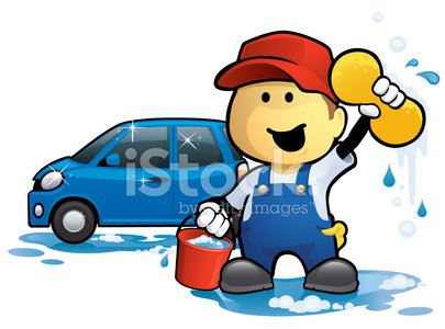 Car Wash Man premium clipart.