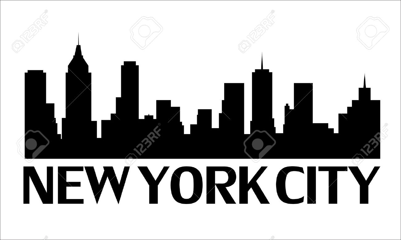 Manhattan skyline clipart.