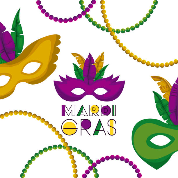 Best Mardi Gras Illustrations, Royalty.