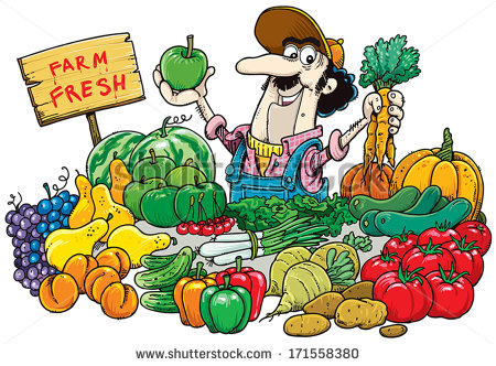 Vegetable Seller Clipart.