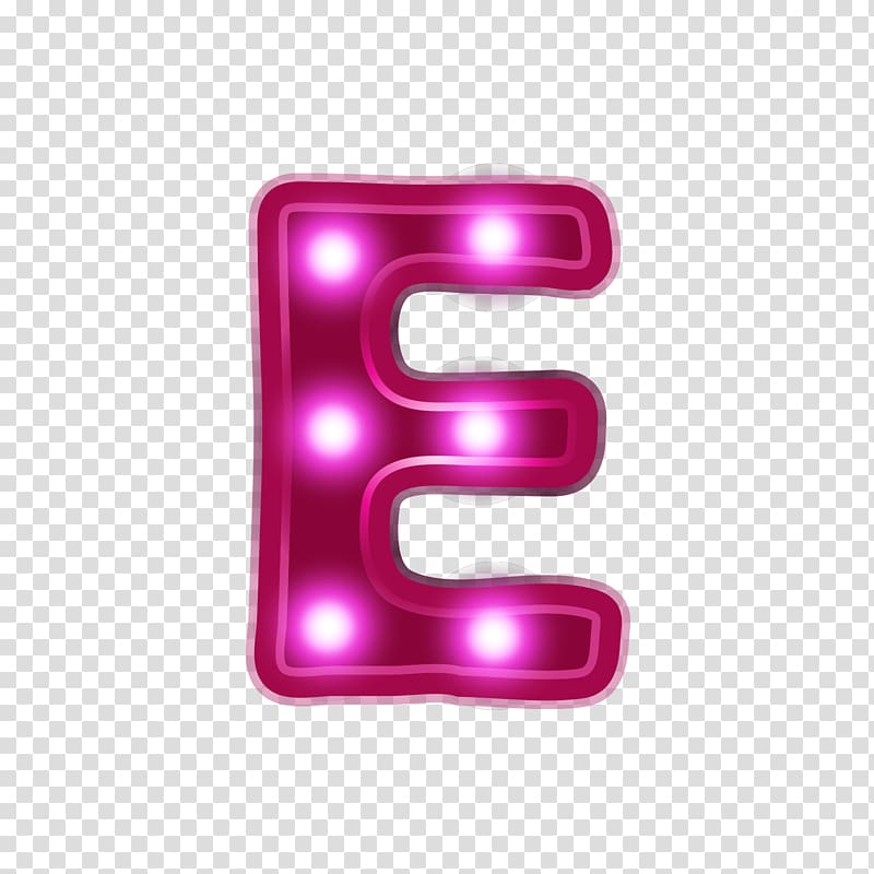 E letter marquee light , Letter Alphabet Neon, Red neon.