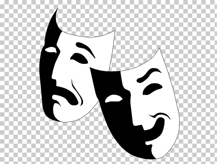 Dos máscaras de ópera, máscara teatro dramático musical.