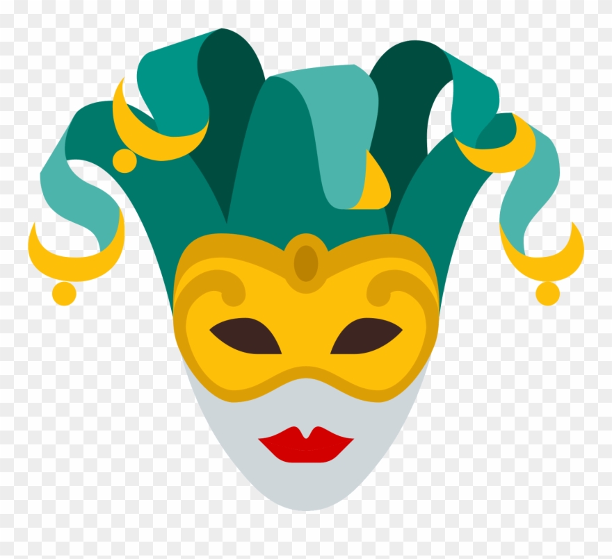 Theatre Vector Jester Mask.