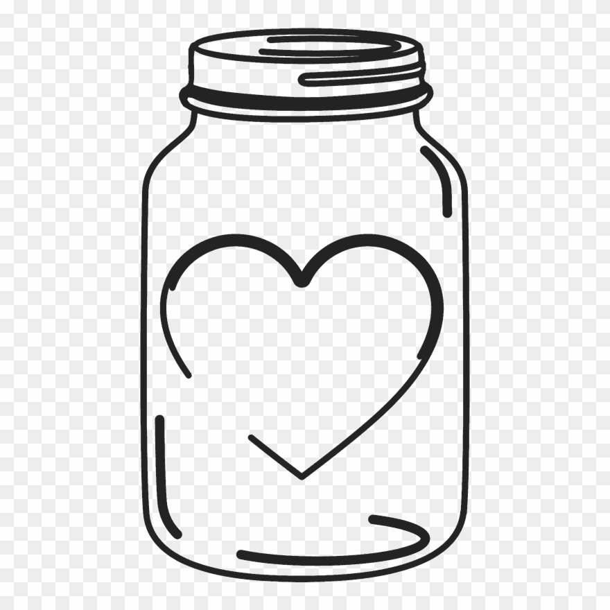 Mason Jar Clipart Heart.