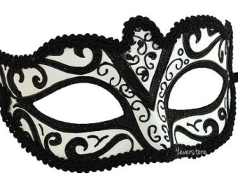 Black Masquerade Mask Clipart.