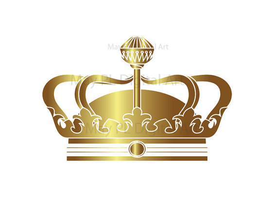 Gold Crowns Digital Clip Art Crown Royal Clipart Scrapbook School.