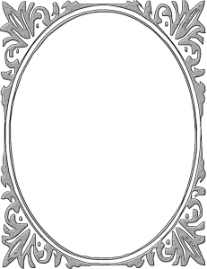 Oval Hammered Metal Frame Clip Art Download.