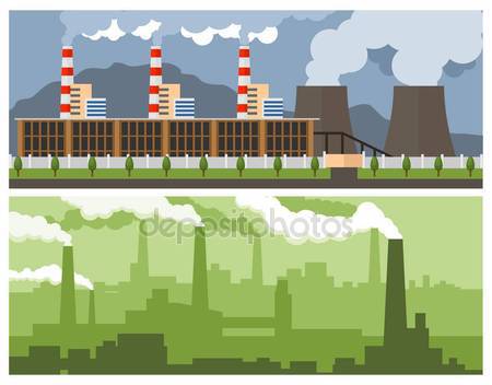 Metallurgical Plant and Power — Stock Vector © waider.list.ru.