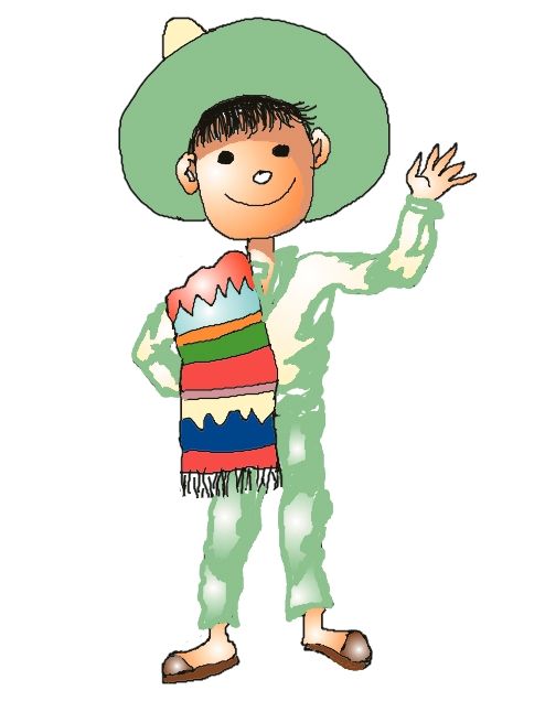 Mexican Boy. Free clip art..