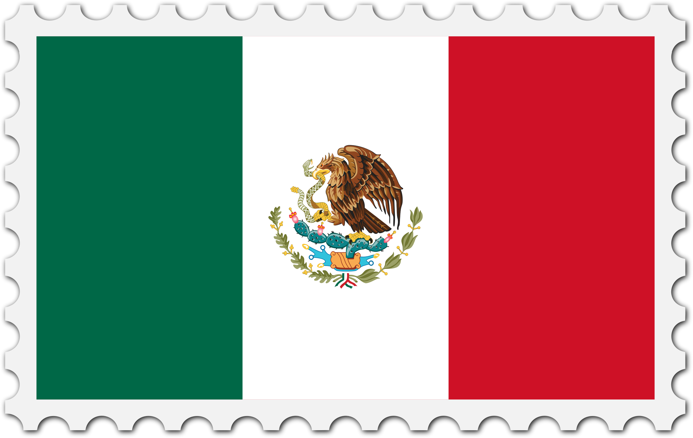 Flag of Mexico Bandera de Mexico / Mexican Flag United.