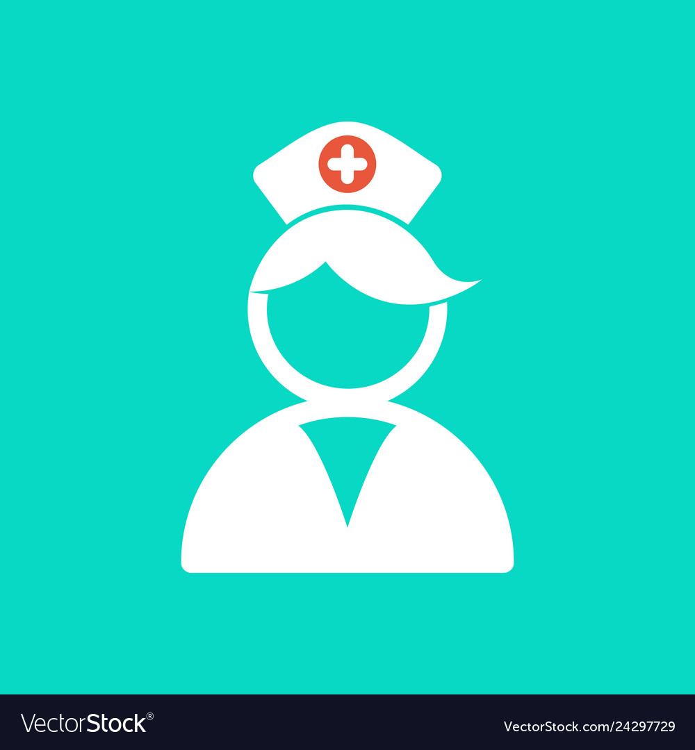 Nurse logo medical assistant icon care.