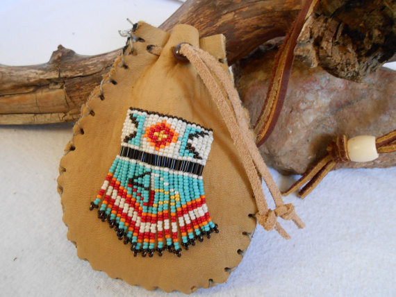 Custom Order Medicine Bag Traditional Handmade Hand Beaded.