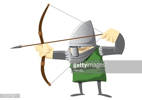 Medieval Archer Clipart Image.